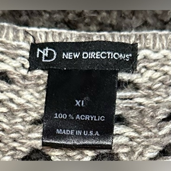 New Directions Beige Knit Size XL Sweater EUC - Picture 3 of 6